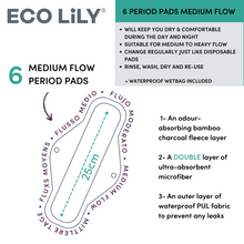 Load image into Gallery viewer, reusable sanitary pads -medium flow
