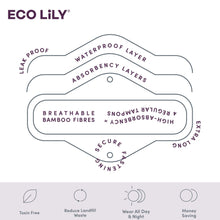 Load image into Gallery viewer, Eco Lily sanitary towels
